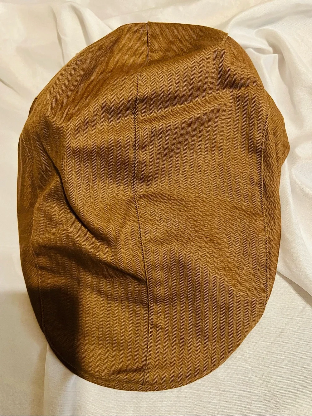 Rare Harley-Davidson VTG Brown  flat Cap with Black Embroidered Logo size L